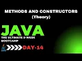 Methods and Constructors in Java Object-Oriented Programming Basics