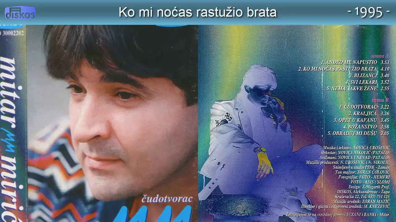 Mitar Miric - Ko mi nocas rastuzio brata - (Audio 1995)