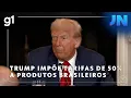 Download Lagu Jornal Nacional: Trump impõe tarifas de 50% a produtos brasileiros de exportação