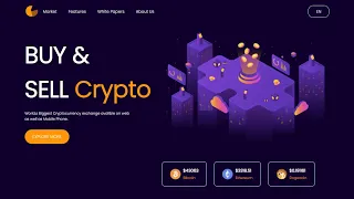 How To Make Cryptocurrency Website Using HTML CSS