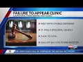 Failure to Appear Clinic for Fayetteville
