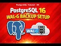 PostgreSQL 16 WAL-G Backup Setup on Ubuntu 24 04 Local Storage