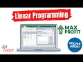 Linear Programming Services Operations Management Module