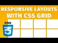 Build Responsive CSS Layouts with CSS GRID Beginner Tutorial