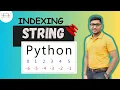 Strings in Python3 Indexing in Python String Basics of Programming