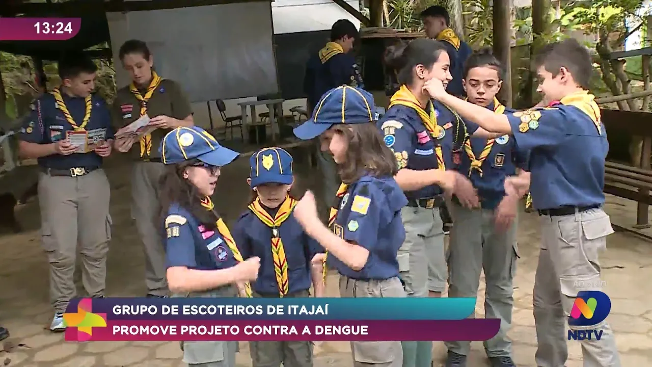 Grupo de escoteiros em Itajaí mobiliza comunidade contra a dengue