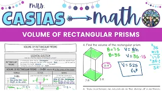 Volume of Rectangular Prisms 7th Grade Math Lesson