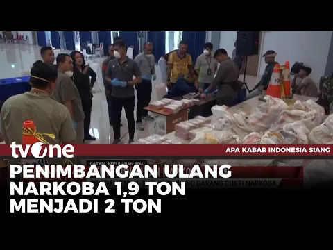 TNI AL & BNN RI Timbang Ulang Barang Bukti Narkoba, Total Jadi 2 Ton
