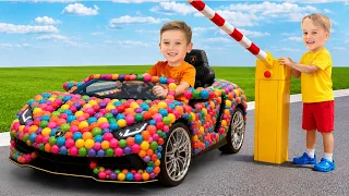 Челлендж Машинки из конфет для детей!