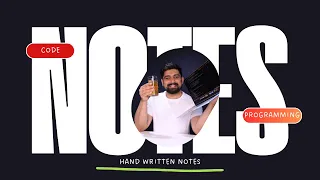Handwritten Notes for All Programming Courses
