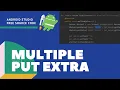 SOURCE CODE Pass multiple data from one activity to another use putExtra - Android Studio Java