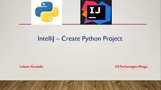 How to create Python project in IntelliJ IDEA Telugu
