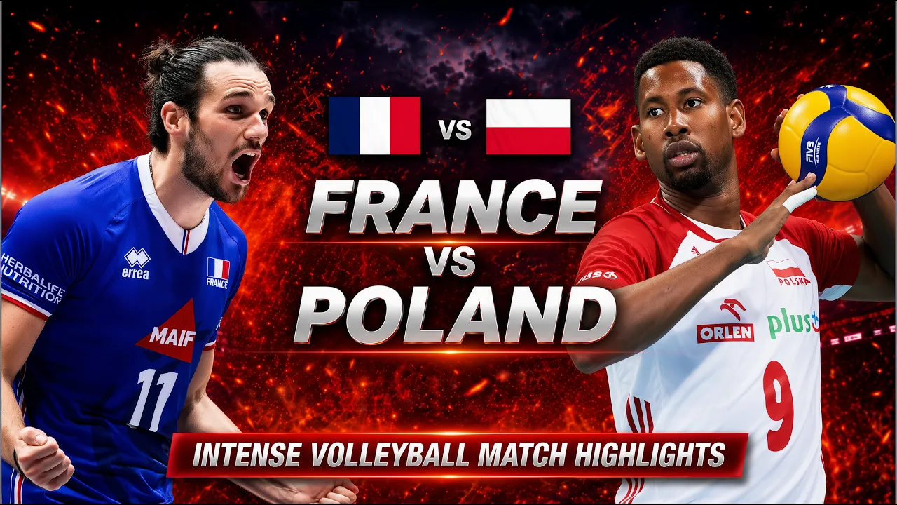 France vs Poland Epic Volleyball Highlights | Men's VNL 2026