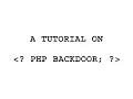 Making a PHP backdoor virus A-Z a common php shell file upload download system is added