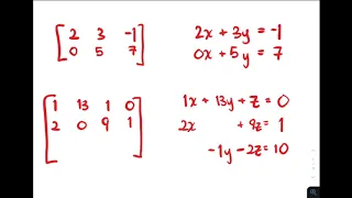 Finite Math Augmented Matrices and RREF