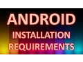 Installation Requirements for Android Application Development