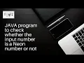 Java program to check whether the input number is a Neon Number or not It s Tech Time