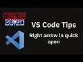 VS Code tips Opening a file in the background from quick open