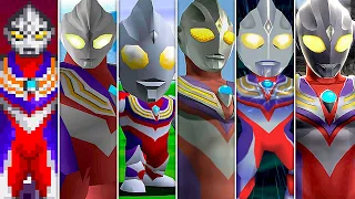 evolution of ultraman tiga in ultraman games 1998 2022