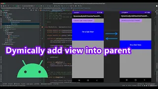 android dynamically add view android add view programmatically android add view to layout