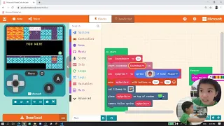Learn MakeCode Arcade Tutorials with Thawin EP-8-Maze