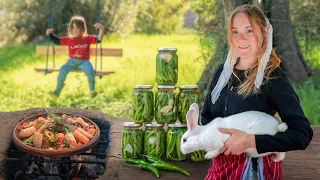 Rural Life In Morocco Traditional Rabbit Tagine Preserving Hot Peppers Plowing Land With Mules 