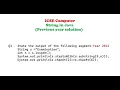 String in Java Output Part 1 ICSE class 10 String output ICSE Computer Previous year solution