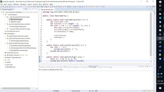 Reverse An Array Inplace Java Interview