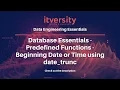 Database Essentials - Predefined Functions