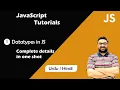 Datatypes in JavaScript JavaScript Tutorial in Hindi