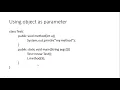 Object Oriented Programming in Java Using object as parameter and Returning object