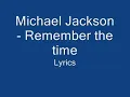 Download Lagu Michael Jackson - Remember The Time Lyrics