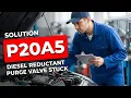 HOW TO FIX P20A5 OBD II ERROR CODE - DIESEL REDUCTANT PURGE VALVE STUCK