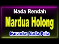 Download Lagu MARDUA HOLONG  - Karaoke Nada Pria Rendah || Pop Batak