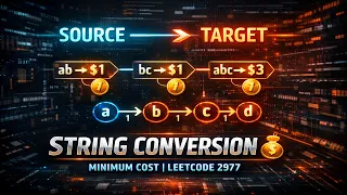 LeetCode 2977 Explained Minimum Cost to Convert String II DP Graph