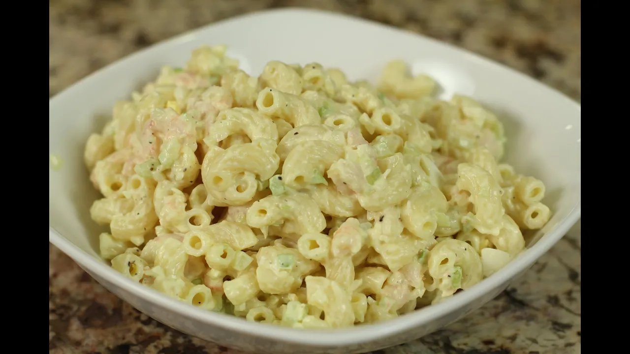 The Best Shrimp Macaroni Salad Ever - by Rockin Robin