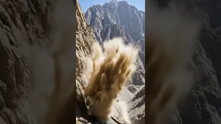 TERRIFYING Landslide Engulfs Road Massive Mountain Collapse Caught On Camera 2025 