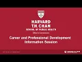 Career and Professional Development Information Session