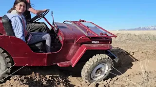 Testing Luna our 1948 Jeep CJ-2a