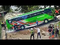 Download Lagu LUAR BIASA SULIT !!! BUS MUSTAHIL BISA LEWAT, Sopir Bus Terpaksa Mengalah di Sitinjau Lauik
