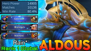 10,000+ Matches Aldous Double Gameplay - Top 1 Global Aldous by Rain" - Mobile Legends