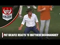 Matthew McConaughey was LOVING this Texas interception