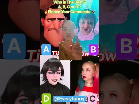 Who is The Best ?A, B, C  or D ?🔥Pinned Your Comments 🚀#funny#viral #trending#shortvideo #1234#37