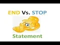 END VS STOP Statement in gw basic 10 class computer science lectures in Urdu chapter 2 GW BASIC