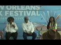Chandra McCormick Keith Calhoun Denise Frazier and Kara Olidge at the New Orleans Book Festival