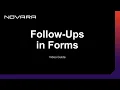 Follow-Ups in Forms Novara EHS Software