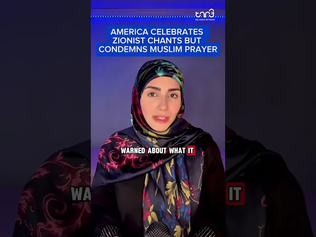 ⁣America Celebrates Zionist Chants But Condemns Muslim Prayer