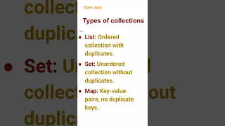 Types of Collections 94