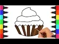 Birt ay Cake Coloring Pages for Kids - Learn Colors Cake Coloring