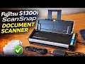 Fujitsu S1300i ScanSnap Document Scanner w USB Cable AC Adapter - Tested Works